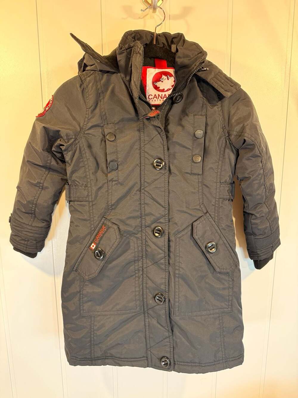 Canada Weather Gear Black Puffer Jacket Size S 7/8